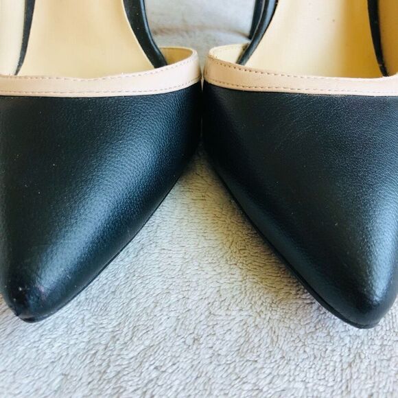 Steven by Steve Madden Black and Tan Whiskey Stiletto D’Orsay Pumps - Picture 7 of 13